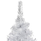 VidaXL Kunstkerstboom met verlichting en kerstballen 240 cm PET zilver