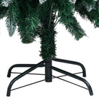 VidaXL Kunstkerstboom met verlichting kerstballen dennenappels 210 cm