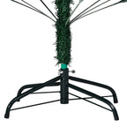 Vidaxl kunstkerstboom met verlichting en kerstballen 150 cm pvc groen