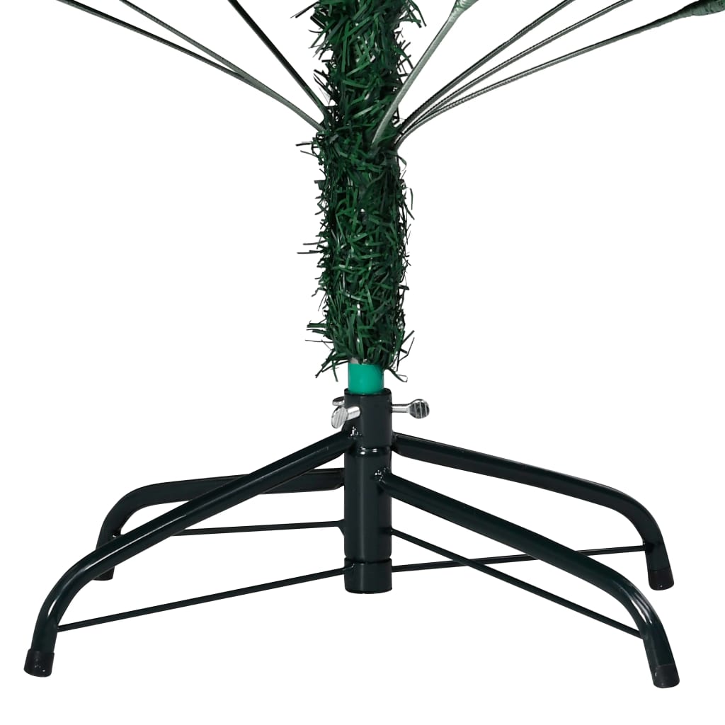 Vidaxl kunstkerstboom met verlichting en kerstballen 150 cm pvc groen