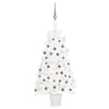 VidaXL Kunstkerstboom met verlichting en kerstballen 90 cm wit