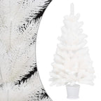 VidaXL Kunstkerstboom met verlichting en kerstballen 90 cm wit