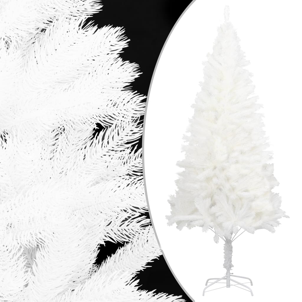 Vidaxl kunstkerstboom met verlichting en kerstballen 120 cm wit