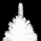 Vidaxl kunstkerstboom met verlichting en kerstballen 120 cm wit