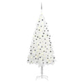 VidaXL Kunstkerstboom met verlichting en kerstballen 240 cm wit