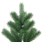 VidaXL Kunstkerstboom Nordmann met LED's en kerstballen 120 cm groen
