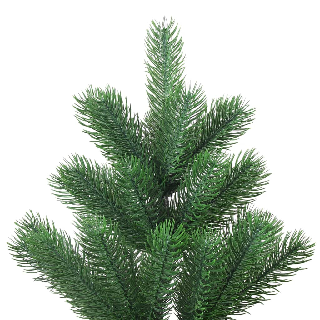 VidaXL Kunstkerstboom Nordmann met LED's en kerstballen 150 cm groen