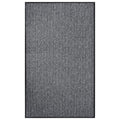 Vidaxl deurmat 90x150 cm grijs