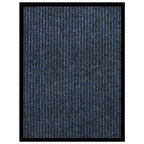 Vidaxl deurmat 60x80 cm gestreept blauw