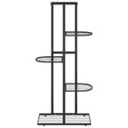 Vidaxl bloemenstandaard met 5 lagen 43x22x98 cm metaal zwart