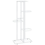 Vidaxl bloemenstandaard met 5 lagen 43x22x98 cm metaal wit