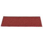Vidaxl trapmatten zelfklevend 15 stuks 60x25 cm bordeaux rood rechthoekig