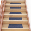 Vidaxl trapmatten zelfklevend 15 stuks 60x25 cm grijs blauw rechthoekig