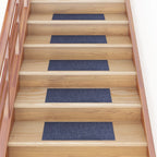 Vidaxl trapmatten zelfklevend 15 stuks 60x25 cm grijs blauw rechthoekig