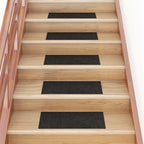 Vidaxl trapmatten zelfklevend 15 stuks 60x25 cm bruin rechthoekig