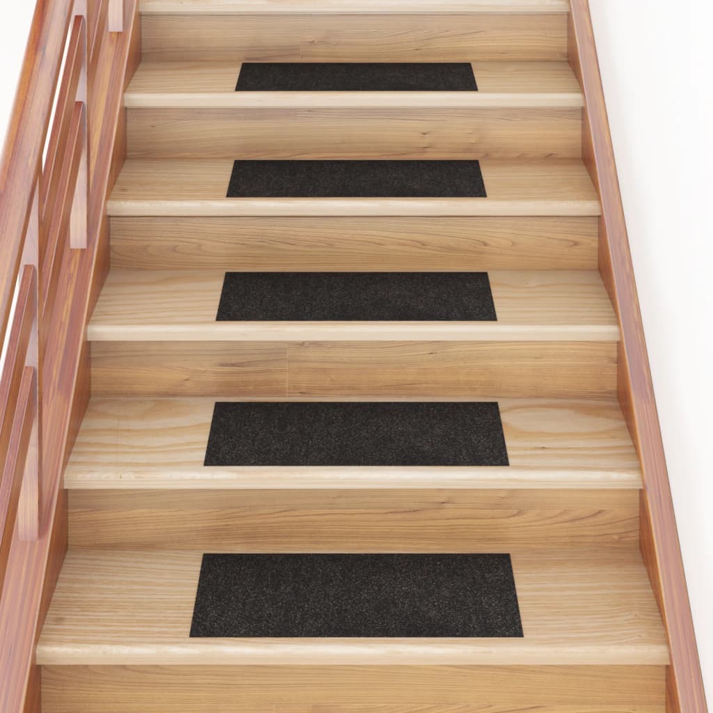 Vidaxl trapmatten zelfklevend 15 stuks 60x25 cm bruin rechthoekig