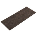 Vidaxl trapmatten zelfklevend 15 stuks 60x25 cm donkerbruin rechthoekig