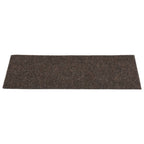 Vidaxl trapmatten zelfklevend 15 stuks 60x25 cm donkerbruin rechthoekig