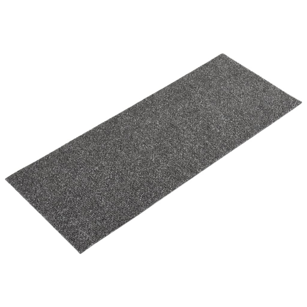 Vidaxl trapmatten zelfklevend 15 stuks 60x25 cm antraciet rechthoekig