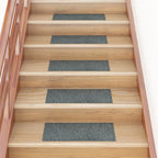 Vidaxl trapmatten zelfklevend 15 stuks 60x25 cm groen rechthoekig