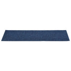 Vidaxl trapmatten zelfklevend 15 stuks 76x20 cm rechthoekig marineblauw