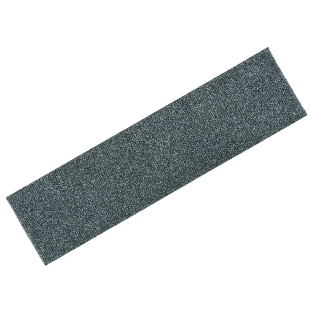 Vidaxl trapmatten zelfklevend 15 stuks 76x20 cm groen rechthoekig