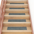 Vidaxl trapmatten zelfklevend 15 stuks 76x20 cm groen rechthoekig