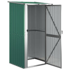 Vidaxl tuinhuis groen 118,5x97x209,5 cm gegalvaniseerd staal