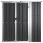Vidaxl tuinschuur 161x89x161 cm gegalvaniseerd staal antracietkleurig