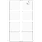 Vidaxl inloopdouchewand 90x195 cm esg-glas transparant en zwart