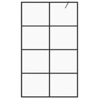 Vidaxl inloopdouchewand 100x195 cm esg-glas transparant en zwart