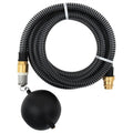 Vidaxl zuigslang met messing koppelingen 1,1'' 4 m pvc zwart