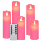 VidaXL 5-delige Kaarsenset met afstandsbediening LED warmwit