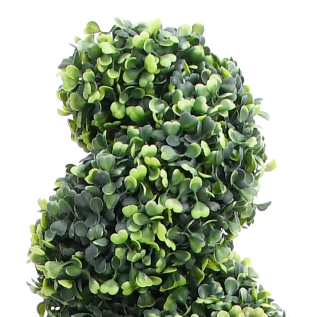 VidaXL Kunstplant met pot buxus spiraal 89 cm groen