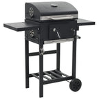 VidaXL Pizzaoven en barbecue 3-in-1 zwart