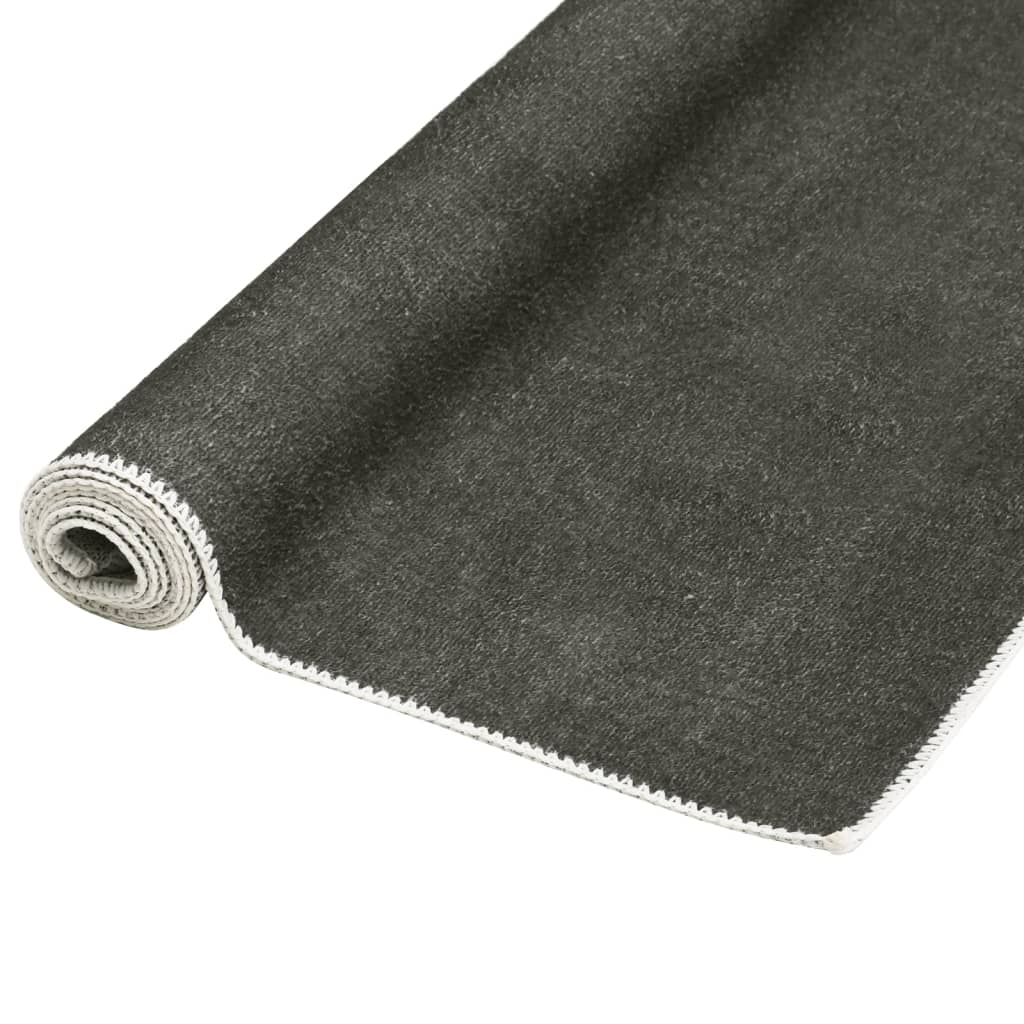 VidaXL Vloerkleed wasbaar opvouwbaar 160x230 cm polyester taupe