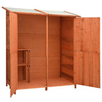 VidaXL Tuinschuur 136x75x160 cm massief vurenhout