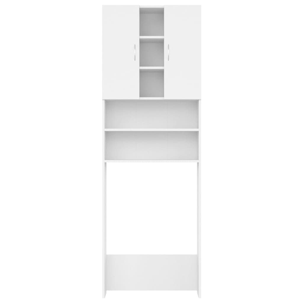 Vidaxl wasmachinekast 64x25,5x190 cm wit