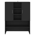 Vidaxl wasmachinekast 70,5x25,5x90 cm zwart