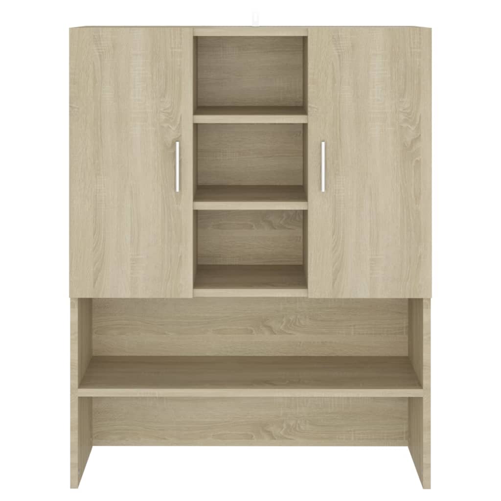Vidaxl wasmachinekast 70,5x25,5x90 cm sonoma eikenkleurig