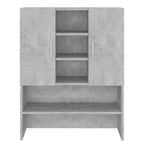 Vidaxl wasmachinekast 70,5x25,5x90 cm betongrijs