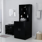 VidaXL Wasmachinekast 71x71,5x91,5 cm zwart