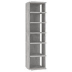 Vidaxl schoenenkast 27,5x27x102 cm bewerkt hout betongrijs