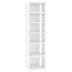 Vidaxl schoenenkast 27,5x27x102 cm bewerkt hout hoogglans wit