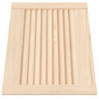 Vidaxl kastdeur met lamellen 39,5x49,4 cm massief grenenhout