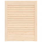 Vidaxl kastdeur met lamellen 61,5x49,4 cm massief grenenhout