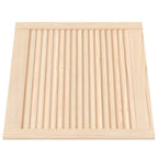 Vidaxl kastdeuren met lamellen 2 st 61,5x59,4 cm massief grenenhout