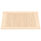 Vidaxl kastdeur met lamellen 69x39,4 cm massief grenenhout