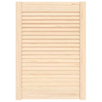 Vidaxl kastdeur met lamellen 69x49,4 cm massief grenenhout