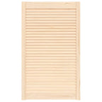 Vidaxl kastdeur met lamellen 99,3x59,4 cm massief grenenhout